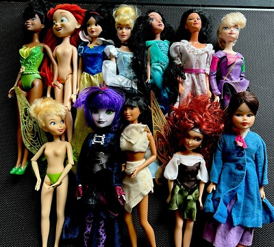 #ad Disney Princess Barbie Dolls 80s 90s Lot Dolls $49.00