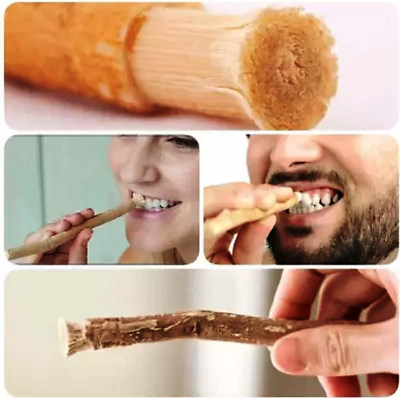 #ad Natural Traditional Miswak Sewak Peelu Chewing Stick Toothbrush for Whiter Tee $21.88