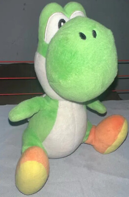 #ad Super Mario Yoshi Plush Green Nintendo Stuffed Animal Doll Toy Dinosaur $9.41