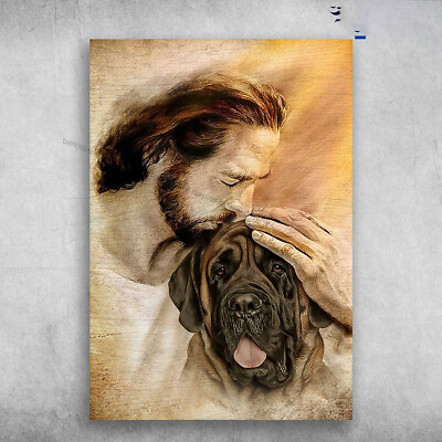 #ad English Mastiff Dog English Mastiff God Jesus Dog Lover $13.92
