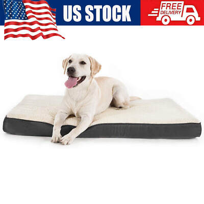 Orthopedic Dog Bed 30quot;x 20quot; Memory Foam Pet Sofa Cushion Removable Extra Large $23.74