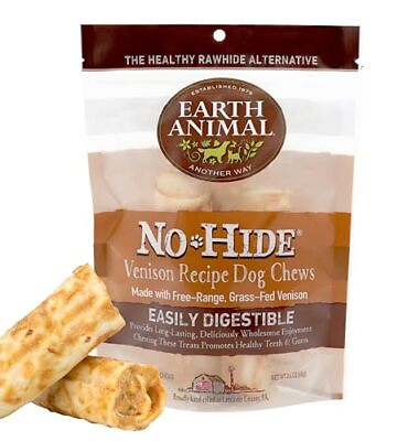 #ad Earth Animal No Hide Small Venison Flavored Natural Rawhide Free Dog Chews Lo... $16.12