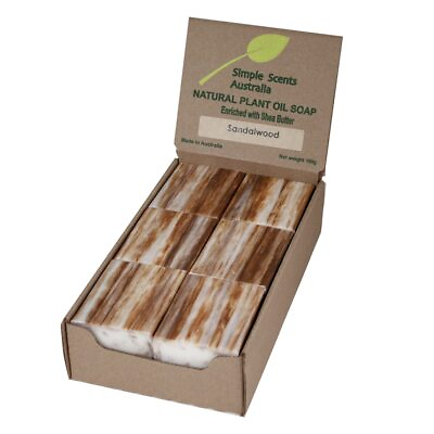 #ad Sandalwood Scented Natural Soap Bars 12 Bars 3.5oz Moisturizing French Tri... $48.40