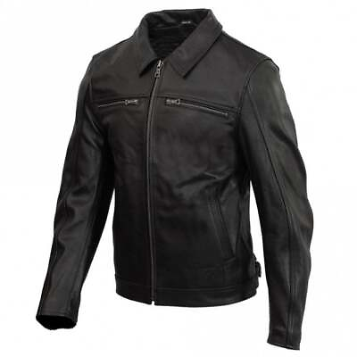 #ad Merlin Leather Motorcycle Jacket Kingsbury D3O Black GBP 269.99