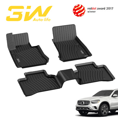 #ad 3W Floor Mats For Mercedes Benz GLC 2016 2022 All Weather TPE Liner fit Benz GLC $109.99