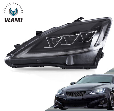 #ad VLAND LED Headlight For Lexus IS250 IS350 IS F 2006 2013 Left Side Driver Light $219.99
