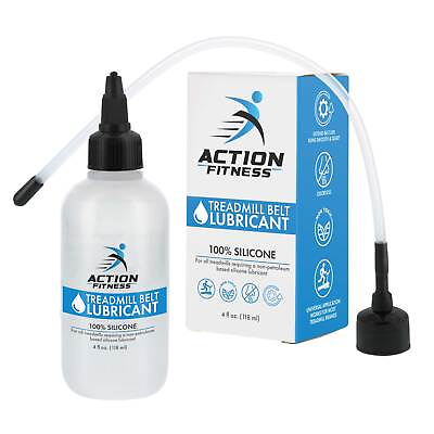#ad 4oz Action Fitness 100% Silicone Treadmill Belt Lubricant Lube Application Tube $9.99