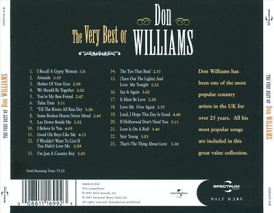 #ad DON WILLIAMS THE VERY BEST OF DON WILLIAMS NEW CD $11.56
