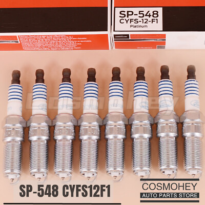 #ad 8PCS SP 548 CYFS12F1 Platinum Spark Plugs Fits For Ford 5.0L 2.5L OE SP548 $26.45