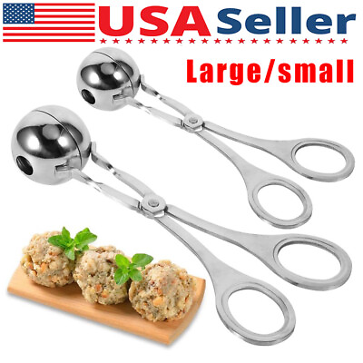 #ad Meatball Maker Spoon Non Stick Thick Stainless Steel Meat Baller Kitchen Utensil $5.99
