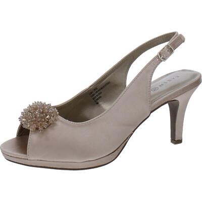 #ad Karen Scott Womens Breena Fashion Side On Pumps Peep Toe Heels Shoes BHFO 6033 $20.99