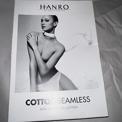 #ad Hanro Of Switzerland Cotton Seamless White Size Medium $22.99