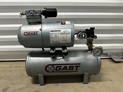 #ad GAST 1HAB 84T M100X Hot Dog Tank Mounted 2 Gal Air Compressor $599.99