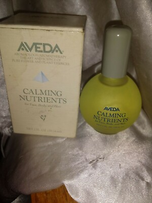 #ad RARE VINTAGE AVEDA CALMING NUTRIENTS OIL FOR FACE BODY HAIR 2.0 FL OZ BOXED FULL $269.99