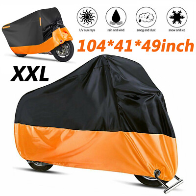#ad XXL Motorcycle Bike Cover Waterproof Outdoor Rain Dust Sun UV Scooter Protector $15.90