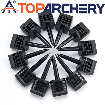 #ad 12pcs Target Face Pins Archery Paper Target Nail for Hold Paper Targets on Foam $6.57