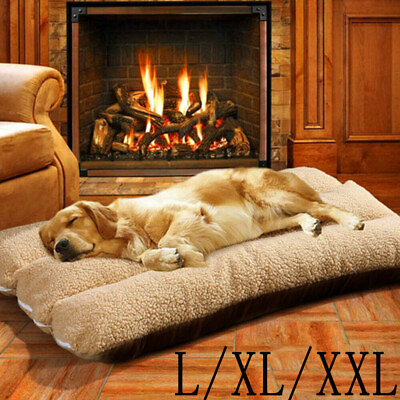 Large Pet Dog Bed Soft Warm Washable Cushion Pillow Mattress Puppy Mat 3 Size US $16.95