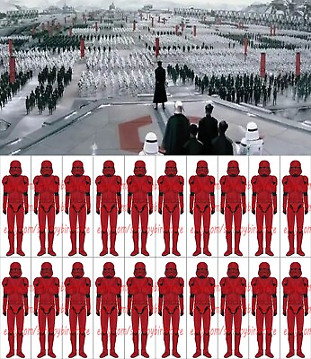 #ad 20PCS Star First Order Red Sith Clone Trooper 4cm Little Figure DIY Toy $21.99
