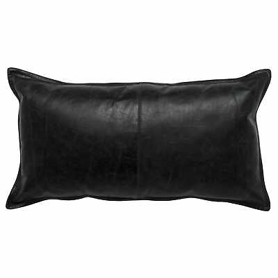 #ad Genuine Leather Cushion Cover Lambskin Pillow Soft Case Home Decor pillow nwt $84.00
