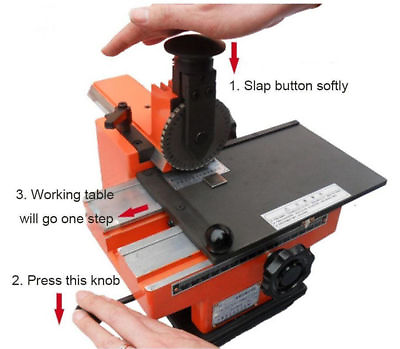 #ad Semi automatic Sheet Embosser w 4mm Word Wheel Label Mark Print Machine 211018 $235.00