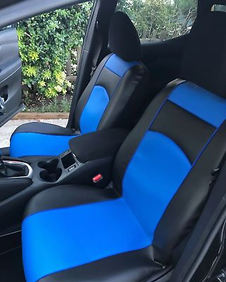 #ad Blue Eco Leather Universal Front 11 Seat Covers HYUNDAI MATRIX TERRACAN GBP 37.66