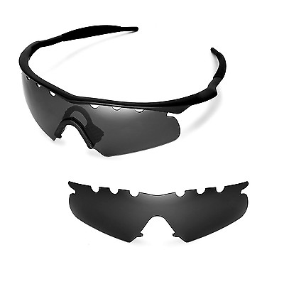 #ad New WL Polarized Black Vented Replacement Lenses for Oakley M Frame Hybrid $15.00