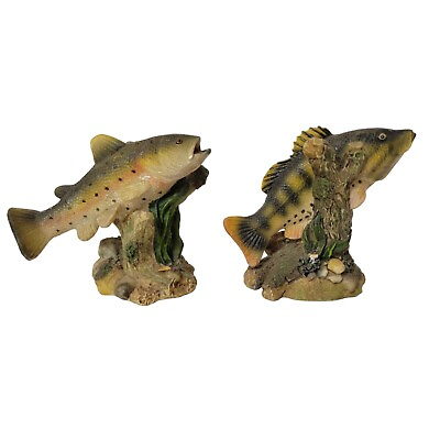 #ad two Case resin fish figurine fish tank office desk 3.5quot; Decor $14.99