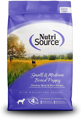 #ad Nutrisource Puppy Food Made with Chicken Meal and Rice Small Breed with Wholes $43.99