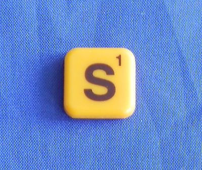 #ad Words With Friends Letter S Tile Replacement Magnet Game Part Piece Craft Yellow $1.45