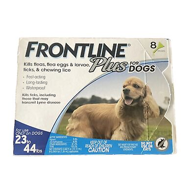 #ad Frontline Plus Flea amp; Tick Treatment for Medium Dogs 23 44 pounds 8 Doses #2455 $49.99