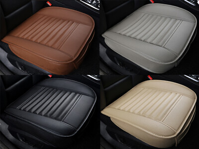 #ad 1*Car Front Full Surround Seat Cover PU Leather Breathable Pad Mat Chair Cushion $12.60