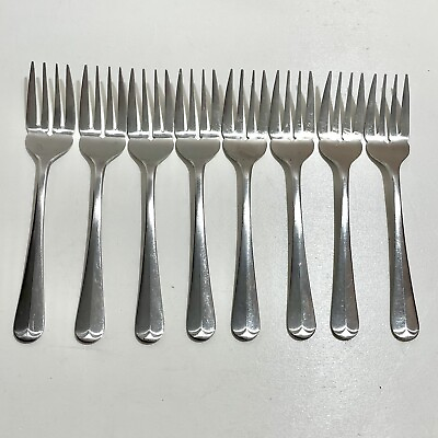 #ad CAPCO CA05 Stainless Steel 6 3 4quot; Salad Forks Lot of 8 $21.95