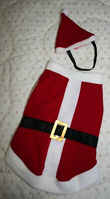#ad Santa Claus Suit Christmas Holiday Pet Dog Cat Costume 16quot; long Puppy dog $15.66