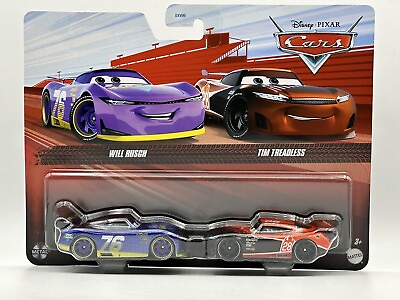 #ad Disney Pixar Cars 3 Will Rusch #76 and Tim Treadless #28 Double Pack 2024 $14.99