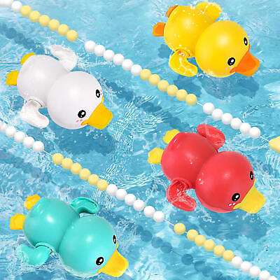 #ad Baby Yellow Duck Bath Toys Children#x27;s Bathroom Play In The Water Floating Floati $8.26