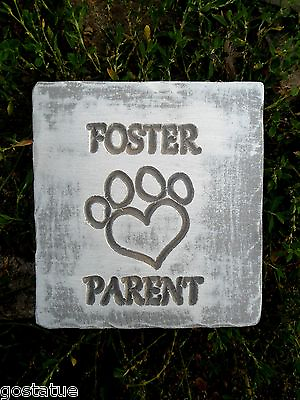 #ad Plastic dog Foster dog mold 6quot; x 5.5quot; Plastic concrete plaster mold $22.00