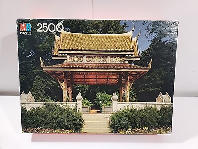 #ad VTG 1985 Milton Bradley 2500 Pc Puzzle Thai Temple Bad Homberg Germany 38.5x26.5 $26.98