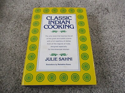 #ad Classic Indian Cooking Julie Sahni Hardcover Dust Jacket AU $58.99