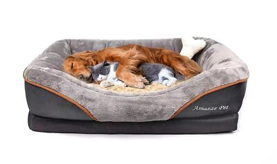 #ad Orthopedic Memory Foam Dog Bed Soft Pet Mattress Pad For Large Dog Cat Bed $38.99