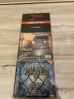 #ad 2Pac CD LOT California Love IMPORT Single Stop The Gunfight Rappers Paradise V $24.99