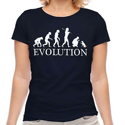 #ad DOG TRAINING EVOLUTION OF MAN LADIES T SHIRT TEE TOP GIFT CLOTHING GBP 9.95