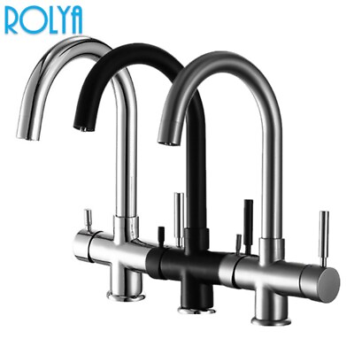 #ad ROLYA 4 way kitchen faucet hotamp;cold filtered sparkling 4 in 1 boiling water tap $149.00