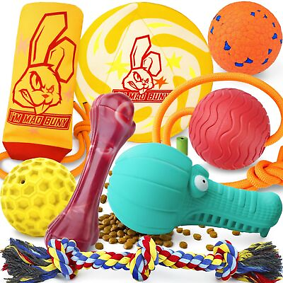 #ad Heavy Duty Various Dog Chew Toys for Aggressive Chewers 9 Pack Indestructibl... $63.05