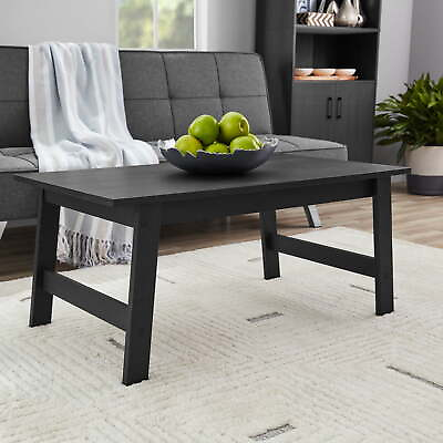 #ad Wood Rectangle Coffee Table Black Finish $33.57