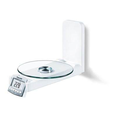#ad Beurer KS 52 Wall Mounted Kitchen Scale White Max 5kg 5 YEAR GUARANTEE $44.00