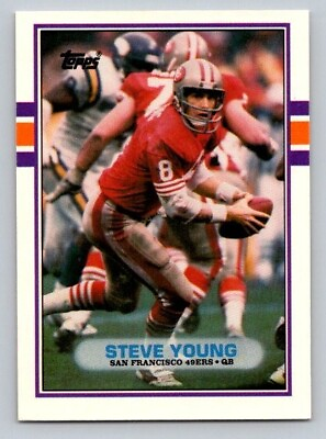 #ad 1989 Topps Traded Steve Young #24T HOF San Francisco 49ers $1.49