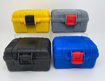 #ad NEW DURABLE WATCH BOX CASE 1 LARGE WATCH SLOT CHOOSE ONE OF FOUR COLORS $19.99