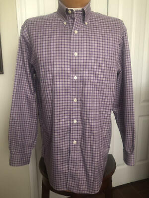 #ad BROOKS BROTHERS NWOT Button down Multicolor Plaid Non Iron Cotton M $26.75
