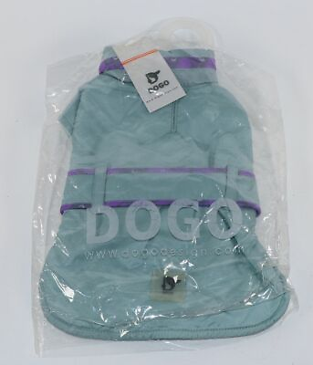 #ad Dog Pet Animal Clothes Silvery Blue Trench Raincoat Size XS X Small DOGO $17.11