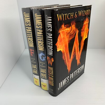 #ad Lot 3 JAMES PATTERSON Thriller Books WITCH amp; WIZARD SERIES #1 3 NEAR COMPLETE $17.91